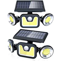 Los mejores  - Luz Solar Exterior Lámpara Impermeable 83LED-450lumen- Ltteny 2-Paquete Focos Led Exterior Solares de Movimiento Gran…
